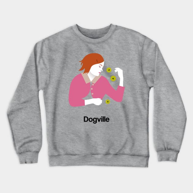 Dogville Minimal Movie Fan Art Lars Von Trier Crewneck Sweatshirt by Rozbud